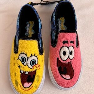 SpongeBob SquarePants  Kids Fleece Slip-On Sneakers